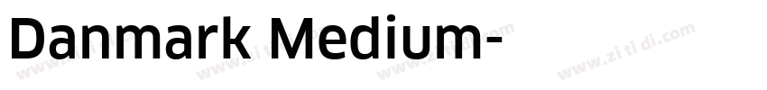 Danmark Medium字体转换